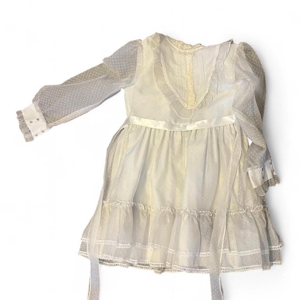 Heirloom Vintage White Lace Dress Madonna by Haddad